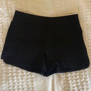 J Crew black side zip short. Size 4.